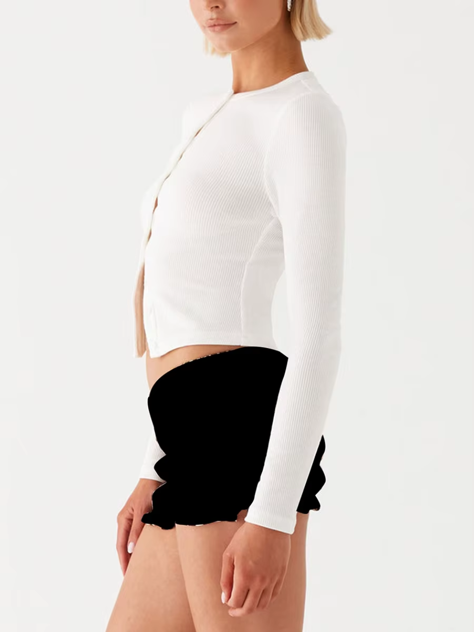 Snatched Button-Up Top