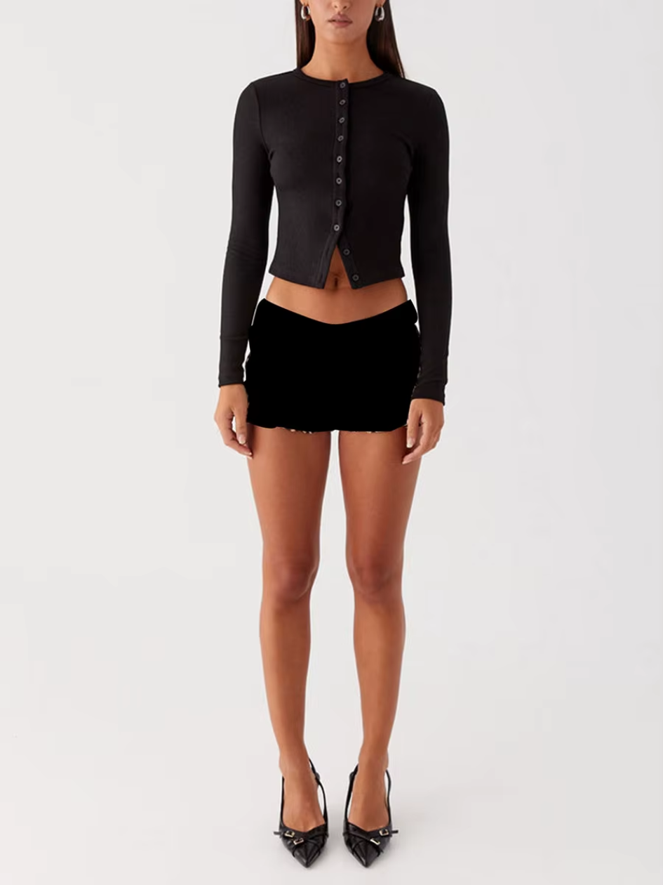 Snatched Button-Up Top