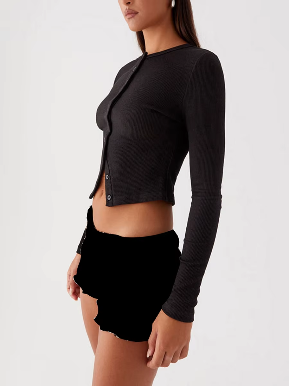 Snatched Button-Up Top